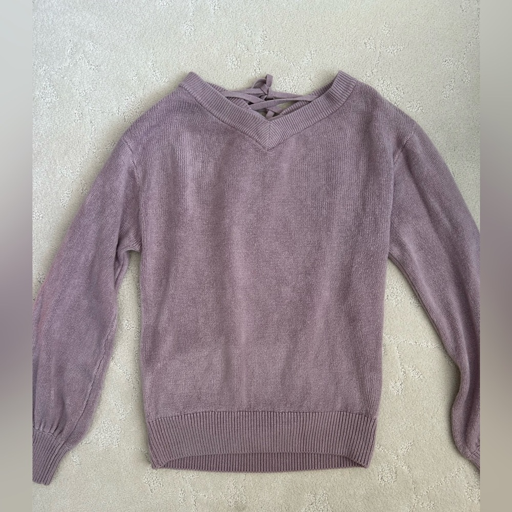 Majestic Legon Japanese Import Brand Kawaii Coquette Lavender Corset Sweater